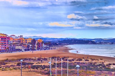 playa con bandera rojah.jpg
